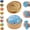 Glitter-Light-Blue, variant on Glitter Dumpling Squishy Mystery Box, Colorful Dumpling Stress Balls Fidget Toys with Steamer Box