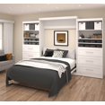 thumbnail image 2 of Bestar Pur Lit Escamotable Grand et 2 Unités de Rangement avec Tiroirs (136”) - Offert en 2 Couleurs, 2 of 11