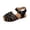 00-Black21, variant on Hihipz Toddler Girls Sandals Woven Hook Loop Soft Sole Princess Summer Beach Shoes
