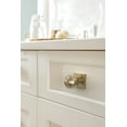 thumbnail image 2 of Amerock Ladera 1-3/16 inch (30mm) Length Square Golden Champagne Cabinet Knob Backplate, 2 of 6