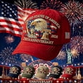 thumbnail image 5 of United States 250th Anniversary Celebration Hat, Adjustable Retro Patriotic Cap for Men Women, 5 of 8