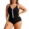 thumbnail image 5 of WAYUTE One Piece Swimsuit Women High End Tight Fitting Swimsuits Bikini Plus Size Swimsuits Tummy Control Swimwear, 5 of 7