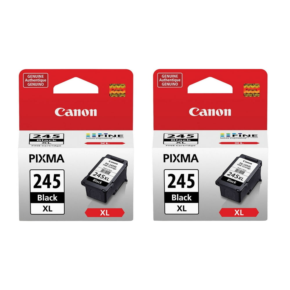 Genuine Canon PG245 XL High Capacity Black Ink Cartridges (2 Pieces