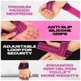 thumbnail image 3 of Special Essentials Wrist Straps for Weightlifting with Premium Padded Neoprene & Anti Slip Silicone Grip - Gym Lifting Straps for Men and Women - Enhance Bodybuilding & Powerlifting, 3 of 7