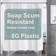 thumbnail image 1 of AmazerBath Cortina de ducha de plástico de 84 pulgadas de largo, 72 x 84, cortina de ducha extra larga con peso transparente, cortinas de baño altas de PEVA resistentes con 3 piedras grandes transpare, 1 of 4