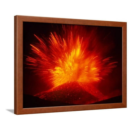 Explosive Vent on the North Side of the Montagnola, Mt. Etna, Sicily, Italy Framed Print Wall Art By Daisy