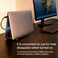 thumbnail image 3 of Adjustable Desktop Notebook Dock Space Saving Vertical Laptop Stand Holder, 3 of 13