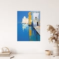 thumbnail image 4 of Reflections Of Venice Oil Painting Blue Orange Abstract Santa Maria della Salute Coastal Unframed Wall Art Print Poster Home Decor Premium, 4 of 5