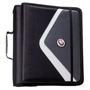 Caseit, Workstation Deluxe, Slim 1-inch Removable Binder, Padded Workout of Laptop Case, Black, LT-408