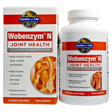 Garden of Life Wobenzym N Inflammation and Joint Support Tablets, 400
