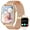 Pink, variant on 1.85’ Women's Smartwatch fits for Android & IPhone Devices, Fitness Watch with Fitness Tracker, IP67 Waterproof Women's Watch (Milanese Steel Band)