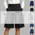 thumbnail image 2 of Bosfbaoi Women's Denim Skort Wrap Design Shorts Summer Button Waistband Streetwear Shorts, 2 of 9