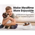thumbnail image 3 of SuperDesign Mess Free 15° Slope Bowl for Dogs and Cats, Tilted Angle Bulldog Bowl Pet Feeder, Non-Skid & Non-Spill, Easier to Reach Food S/0.5 Cup White, 3 of 7