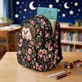 thumbnail image 3 of DISNIMO Floral Print 17 Inch School Backpack for Boys Girls, Sturdy Lightweight Kids Bookbag with Adjustable Padded Straps for Daily Use Travel, 3 of 7