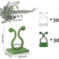 thumbnail image 2 of 100 Pieces Plant Support Hook Clip Climbing Plant Clips Invisible Plant Clips Plant Wall Mount Fixing Clip 100 Pieces Climbing Plant Support Clip, 2 of 5