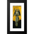 thumbnail image 2 of Hans Memling 12x24 Black Modern Framed Museum Art Print Titled - Angel with a Sword (1479 - 1480), 2 of 5