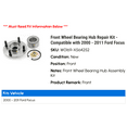 thumbnail image 2 of Front Wheel Bearing Hub Repair Kit - Compatible with 2000 - 2011 Ford Focus 2001 2002 2003 2004 2005 2006 2007 2008 2009 2010, 2 of 3