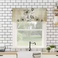 thumbnail image 4 of Yellow Beige Flower Kitchen Valances for Windows 42x18 Inch Kitchen Curtains Valances Rod Pocket Farmhouse Shabby Chic Wildflower Bathroom Window Valances for Window Treatment Decor, 4 of 6