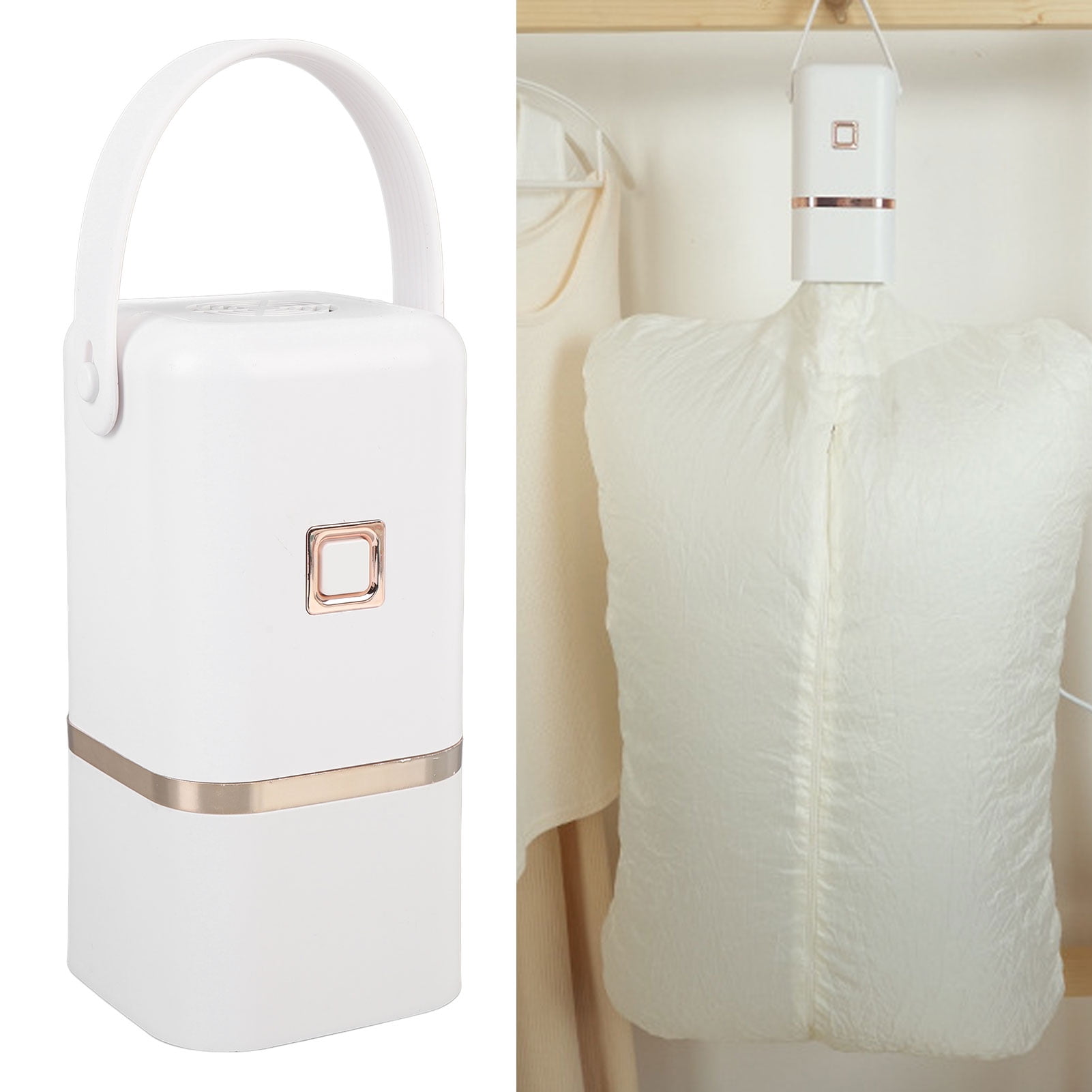 Portable Clothes Dryer Miniature Travel Laundry Dryer Quick Drying Machine with Built in Drying Bag for Home and Travel ABS Material
