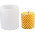 thumbnail image 1 of Molde de silicona para velas, molde para velas 3D DIY, molde para velas de burbujas, moldes flexibles y duraderos para velas, 1 of 3