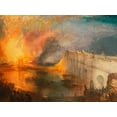 thumbnail image 2 of William, Turner 18x15 Black Ornate Wood Framed with Double Matting Museum Art Print Titled - The Burning of the Houses of Lords and Commons, 2 of 4