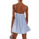 thumbnail image 3 of Vestido de correa de espagueti de diamantes de imitación Mini vestido de verano sexy para fiesta (Azul claro M) FLhrweasw Para estrenar, 3 of 8