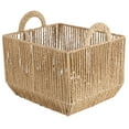 thumbnail image 4 of Simplify Vertical Weave Storage Basket Vertical Weave Paper Rope, Decorative Baskets, Handles, 4 of 8