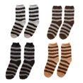 thumbnail image 1 of Men’s Thick Breathable Coral Velvet Fuzzy Socks, 4 Pack, 1 of 6