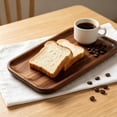 thumbnail image 4 of Solid Wood Rectangular Serving Tray for Tea, Snacks, and Decor – Elegant Multi-Purpose Organizer for Living Room, Kitchen, and Entryway, 4 of 5