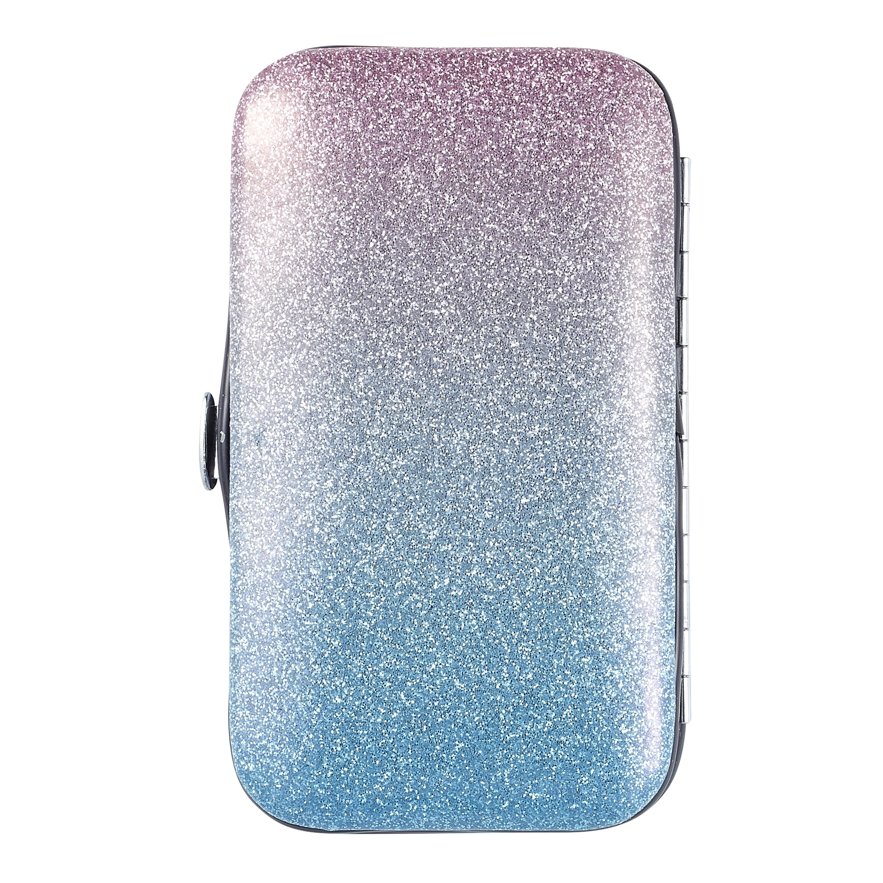U Style Personal Nail Care 6 Piece Tool Set with Hard Case, Ombre Glitter