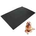 thumbnail image 1 of Almohadilla de silicona negra impermeable, mantel antideslizante para alimentación de perros y gatos, mantel individual para comer y viajar en coche, 1 of 5
