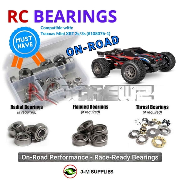 RCScrewZ Metal Shielded Bearings tra148b for Traxxas Mini XRT 2s/3s Monster Truck (#108076-1) | PRO