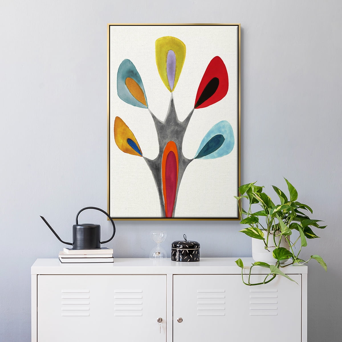 Magic Tricks II Framed Premium Gallery Wrapped Canvas - Ready to Hang - 25 x 37 - Gold Floating Frame