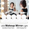 thumbnail image 2 of 2/6/10/14 LED Mirror Bulbs Makeup Light Super Bright Portable Cosmetic Mirror Lights USB Dimmable Make Up Bulb ,Widely Use, 2 of 7