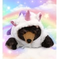 thumbnail image 4 of DolliBu Lying Wild Black Bear Unicorn Plush Stuffed Animal Toy - Super Soft Bearcorn Dress Up with Removable Unicorn Plush Outfit, Cute Fantasy Gift - 10 Inches, 4 of 6