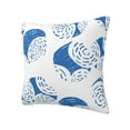 thumbnail image 2 of YFYANG Square Decorative Throw Pillow Case (Without Pillow Insert), Blue Texture Bedroom Sofa Car Cushion Cover, 18"x18", 2 of 9