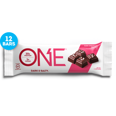 ONE Protein Bar, Dark Chocolate Sea Salt, 20g Protein, 12 Count