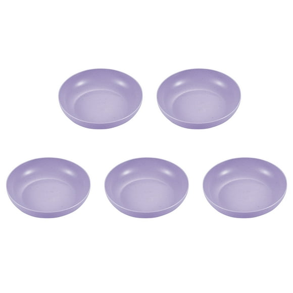 TopLLC Kitchen Gadgets 5PCS Dinner Plates - 5.7Inch Impregnable Dinner Plates Set Of 5 - Dishwasher & Microwave Safe Plastic Plates Reusable - Lightweight Plates For Kitchen,camping for Kitchen Home