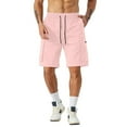 thumbnail image 5 of NOLDARES Mens Hiking Cargo Shorts with Pockets Quick Dry Stretch Lightweight Drawstring for Outdoor Fishing(Pink,XXL), 5 of 8