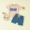 thumbnail image 2 of NIEWTR Baby Boy Girls Toddler Summer Outfit Short Sleeve T-shirt Elastic Waist Shorts 2 Piece Short Set Summer Pjs For 18-24 Months 2t 3t 4t 5t 6t Children's Day Gift 2PCS Set ,12-18 Months, 2 of 4
