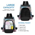 thumbnail image 6 of FORMRS Women's Travel Backpack Purse Anti-Theft Hidden Pockets Casual Shoulder Bag, Blue Plants Window, 6 of 7