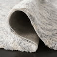 thumbnail image 5 of SAFAVIEH Berber Avery Geometric Shag Area Rug, Cream/Gray, 8' x 8' Round, 5 of 9