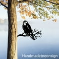 thumbnail image 3 of Handmadetneonsign Hawk On Branch Metal Tree Stake, Hawk Garden Tree Stake, Hawk Metal Tree Art Decor 68525, 3 of 3