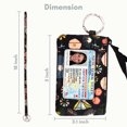 thumbnail image 3 of MNF Collections Lanyard with wallet - Zip ID Case with Lanyard - lanyard with id holder for Cash, Cards, Coin - Durable card holder keychain with Zippers - Cotton (Winter 2022 Prints) Hana, 3 of 7