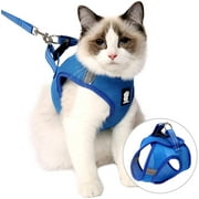 Cat Harness Leash Straps Soft and Comfortable Cat Walking Jacket with Running Cushioning and Escape Proof for Puppies with Cationic Fabric