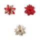 thumbnail image 1 of Flor Artificial de Poinsettia 3x para Decoración de Ratán de Navidad Sunnimix, 1 of 7