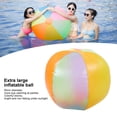 thumbnail image 3 of Pelota De Playa Inflable Grande Arcoíris De 31,5 Pulgadas, Gran Color Arcoíris, Piscina, Pelota De Playa, Juguete Para Fiesta De Verano, Césped Al Aire, 3 of 7