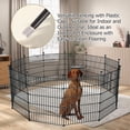 thumbnail image 4 of Panels Garden Fence Dog Fence Outdoor For Yard in H x .ft L Rustproof Metal Fencing with Ground Stakes|No Dig Temporary Animal Proof Containment for Pets/Rabbits|Durable Patio Sec, 4 of 9