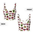 thumbnail image 6 of Goofa Halloween Mouth Printed Sports Bras for Women, High Impact Running Bra Workout Crop Tank Tops Longline Sports Bra Push up-, 6 of 9