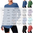 thumbnail image 3 of Qgtaibl Women Long Sleeve Workout Shirts Crew Neck Curved Hem Thumb Hole Tops Moisture Wicking Loose Fit Athletic Tees for Running Gym Fitness Green L, 3 of 8